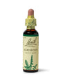 Sealed dropper Bottle of Bach™ Original Flower Remedy Agrimony 20ml  on a white background. The bottle label reads "Bach™ original Remedies Agrimony - Agrimonia eupatoria" and includes a green illustration of the flower at the bottom