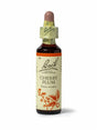 Sealed dropper bottle of Bach™ Original Flower Remedy Cherry Plum 20ml  on a white background. The bottle reads " Bach™ Original Flower  Remedies Cherry plum - Prunus cerasifera" and includes a orange illustration of the flower at the bottom.