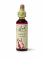 Sealed dropper bottle of Bach™ Original Flower Remedy Larch 20ml  on a white background. The bottle label reads " Bach Original Flower Remedies Larch - Larix decidua"  and includes a pink illustration of the flower at the bottom.