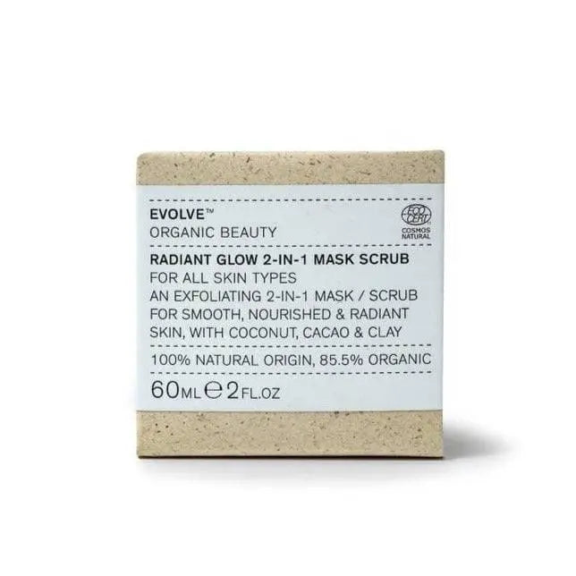 Evolve Radiant Glow 2-in-1 Mask Scrub 60ml | Nelsons