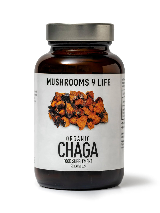 Organic Chaga Mushroom 60 Caps - Nelson Pharmacies Limited