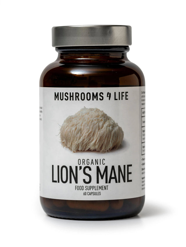 Organic Lions Mane Mushroom 60 Caps - Nelson Pharmacies Limited