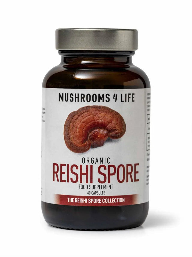Organic Reishi Spore Mushroom 60 Caps - Nelson Pharmacies Limited