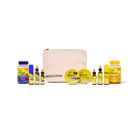 Rescue Ultimate Essentials Kit which contains day & night products like Rescue 60 Gummies, Rescue Remedy Spray, Rescue Remedy Dropper, Rescue kids and Rescue pastilles Blackcurrant and Orange & Elderflower Flavour. 