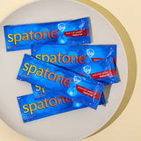5 Spatone Original Sachets above of a plate.