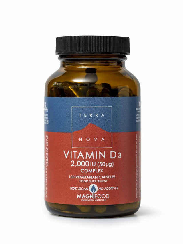 Terranova Vitamin D3 2,000IU (50µg) Complex 100 capsules - Nelson Pharmacies Limited
