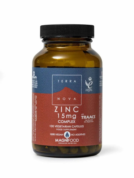 Terranova Zinc 15mg Complex 100 Capsules - Nelson Pharmacies Limited