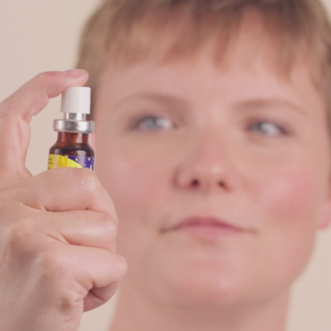 Video of a woman spraying RESCUE® Night Spray in her mouth.