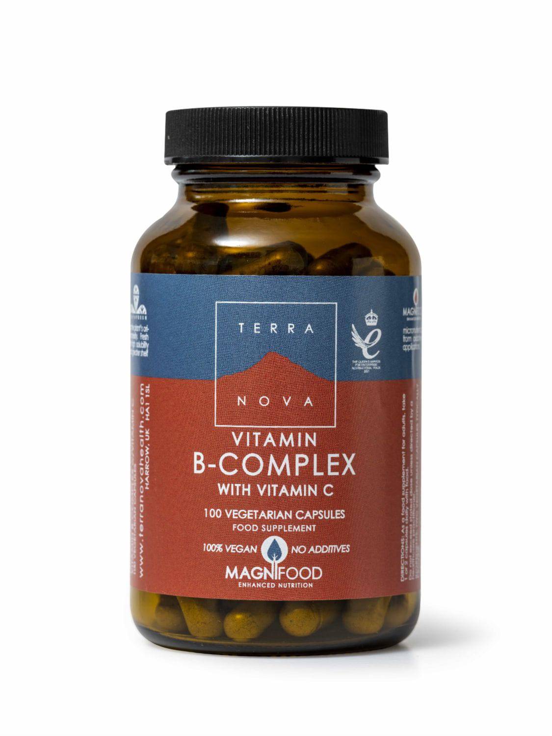 Terranova B-Complex with Vitamin C 100 Capsules
